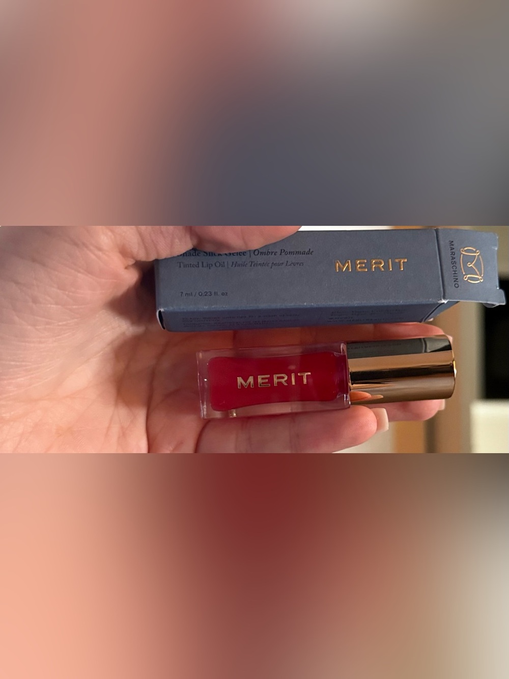 MERIT- Red Tinted Lip Oil
